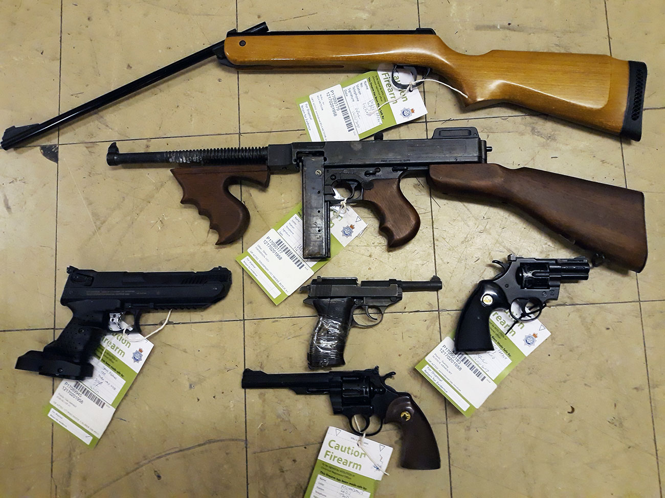 These are just a few of the 113 guns handed in to North Yorkshire Police in one week