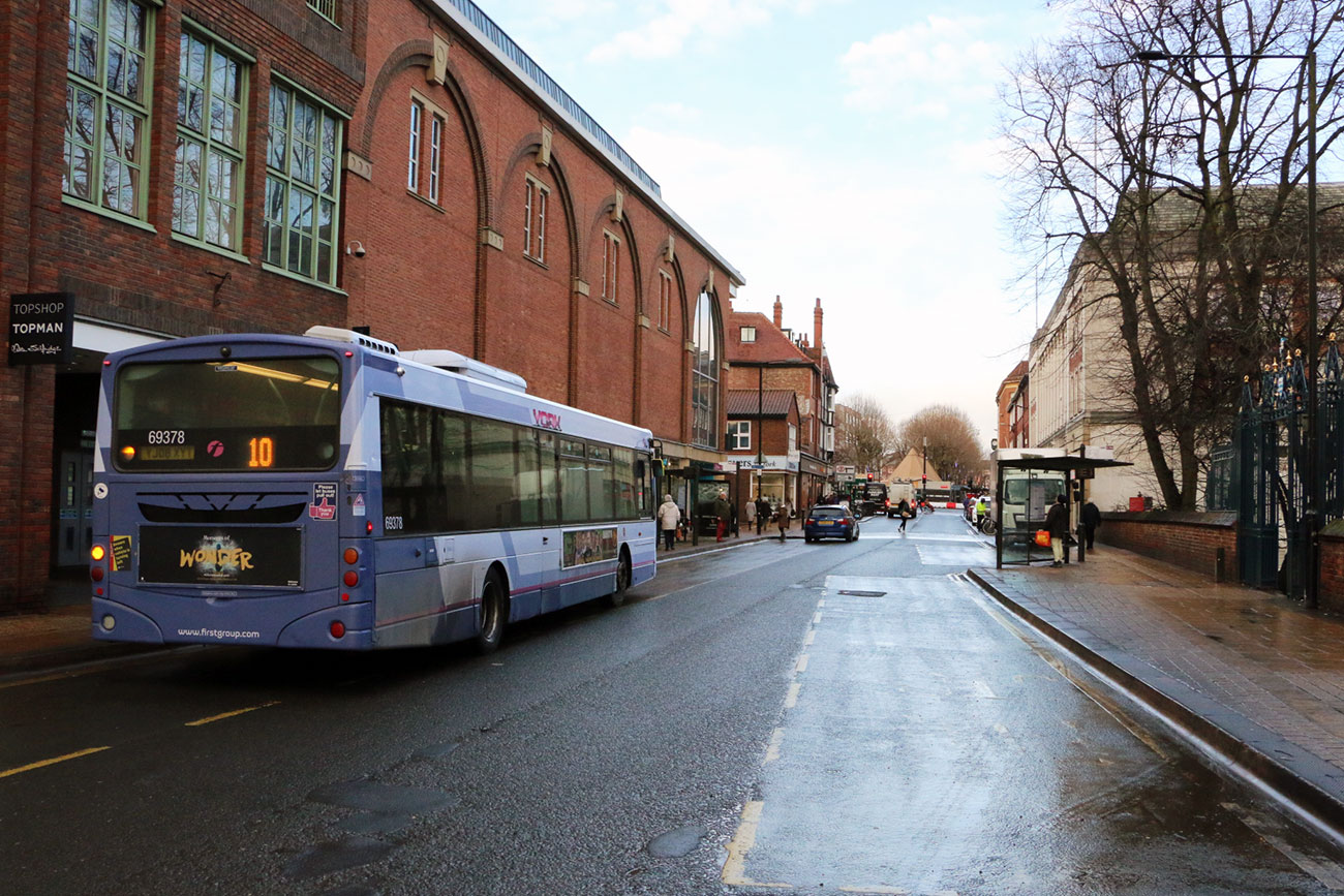 Pedestrian hurt in York city centre car accident