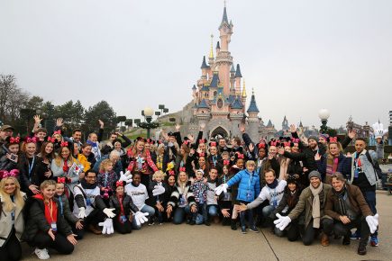 York sisters who lost their parents in Manchester bomb join stars on Disney trip