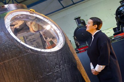 Video & pix: Tim Peake’s spacecraft lands at the National Railway Museum