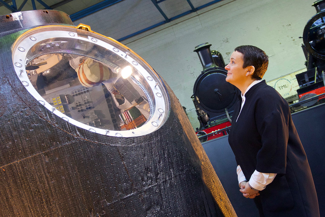 Video & pix: Tim Peake’s spacecraft lands at the National Railway Museum