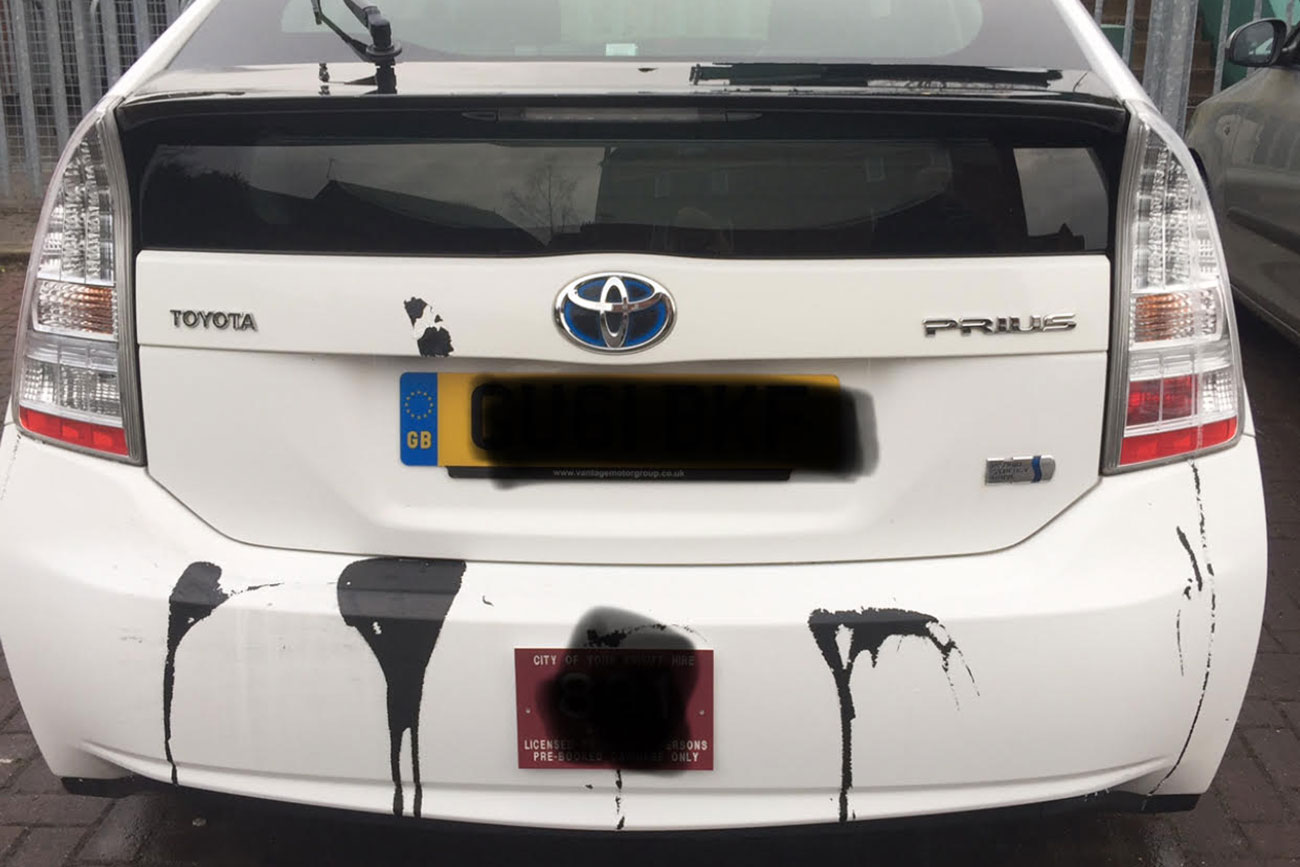 Acid attack on York taxi – Driver says she was deliberately targeted