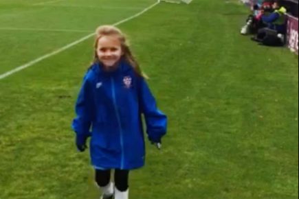 ‘Awesome, adorable!’ Video of York City ballgirl’s first game goes viral