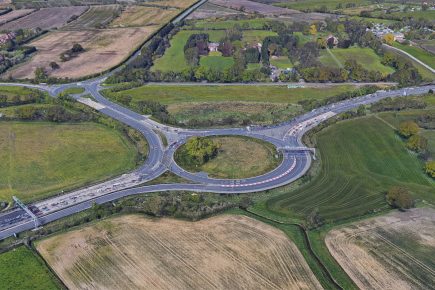 Crash partially closes A64 at York junction