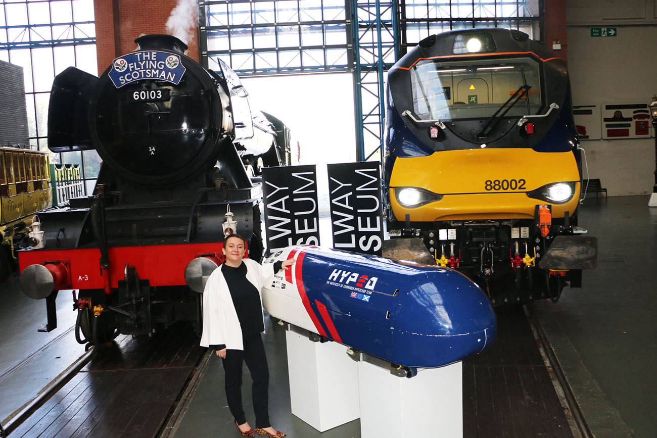 The transport of the future is here in York! 650mph Hyperloop pod arrives at the NRM