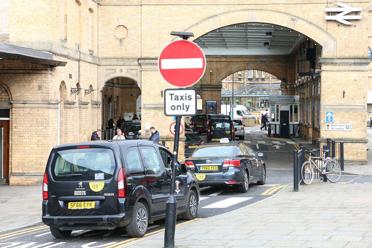 Taxi driver ‘is assaulted and has his phone smashed by Uber driver’ at York station