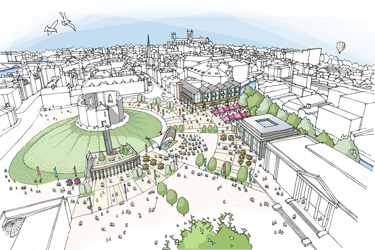 Goodbye Castle car park – hello public space! City centre masterplan revealed
