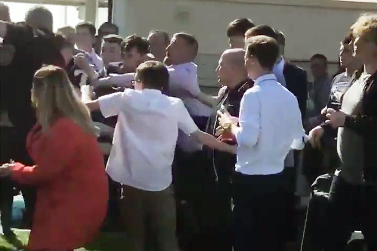 Video emerges of fight at York races