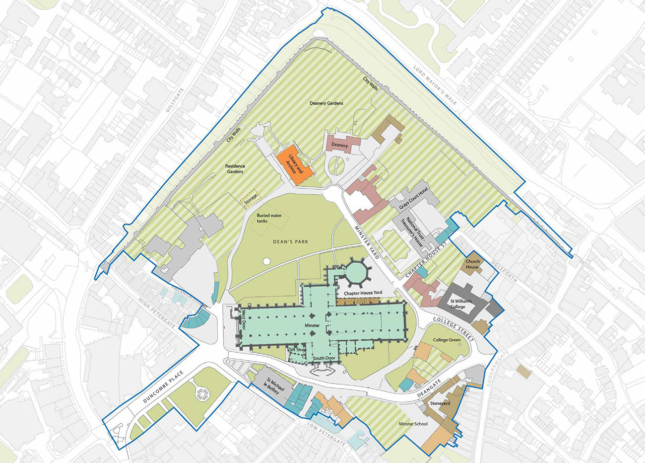 A gallery, museum, café and conference space – York Minster reveals ideas for park and buildings