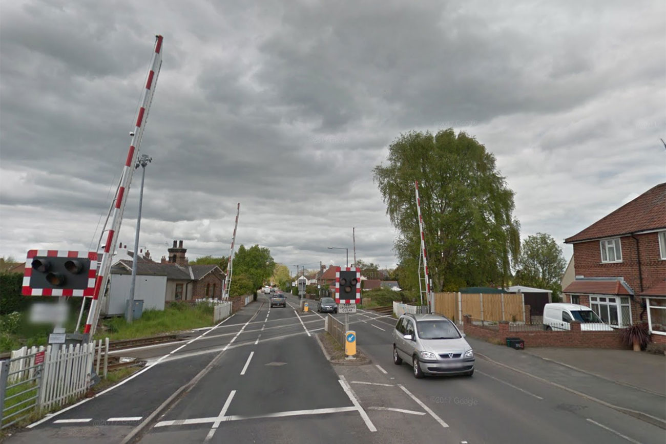 Car comes to a stop on level crossing in York – posing ‘substantial risk to others’