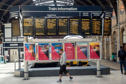 First LNER trains run through York station as line returns to public ownership