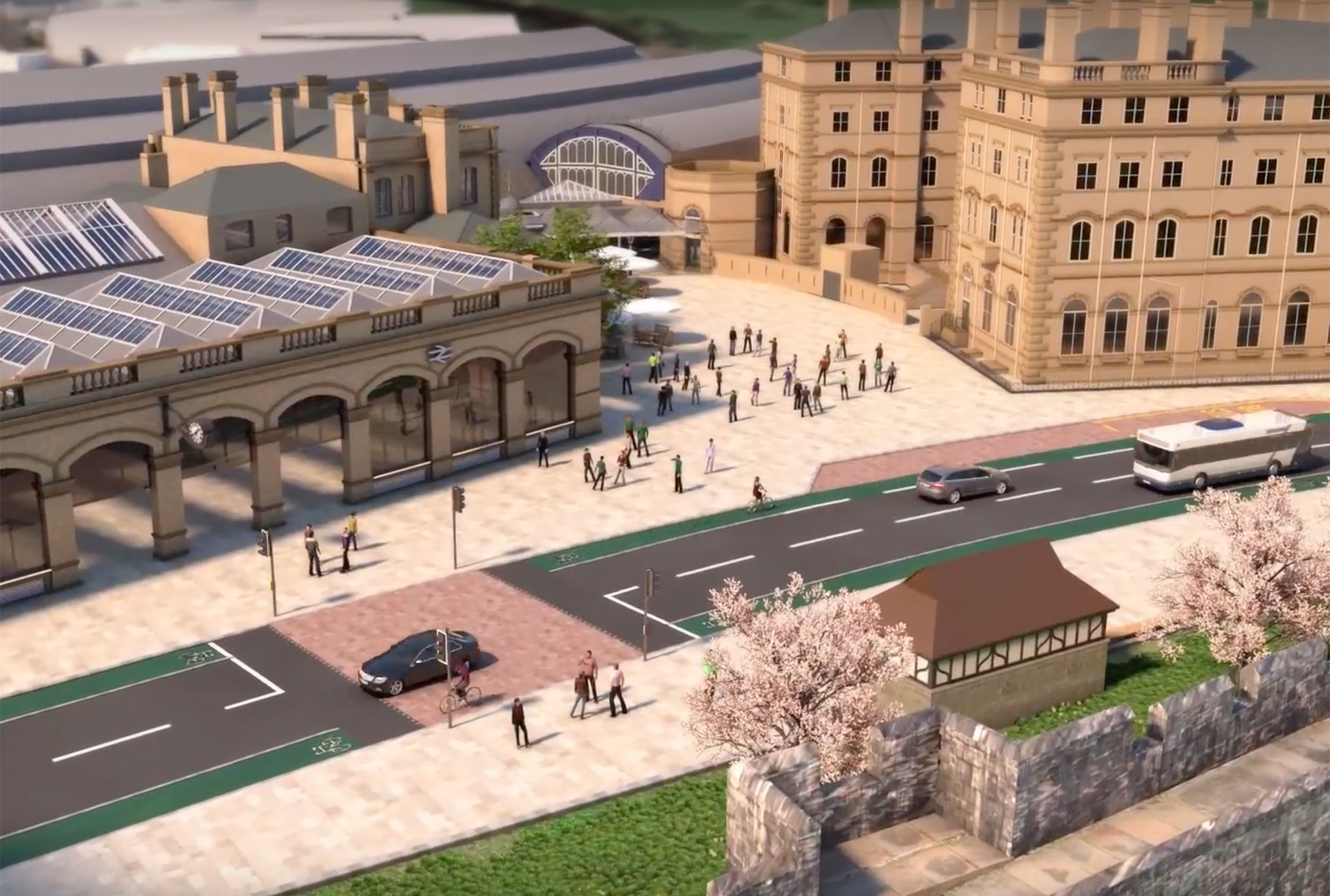 These pictures and video show the radical changes planned for York station