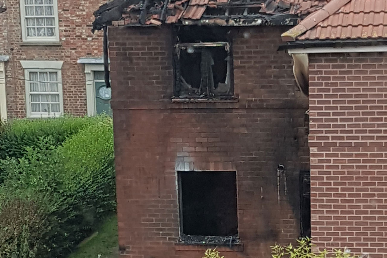 Updated: Fire devastates flats in York – two arrested