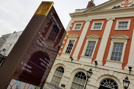Modern signpost arrives in York city centre – what do you think?