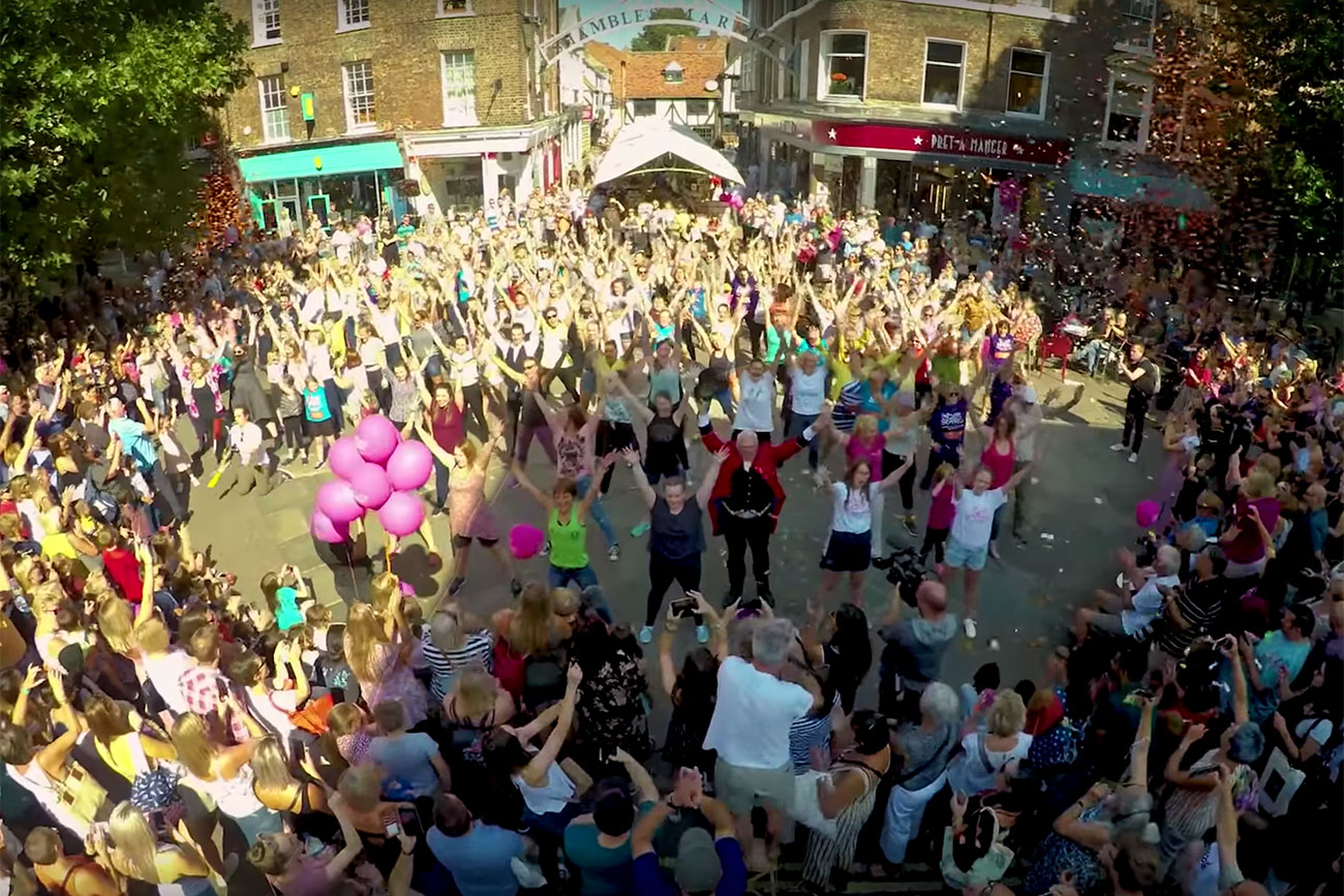 Video: Flashmob song and dance spectacular brings York to a standstill