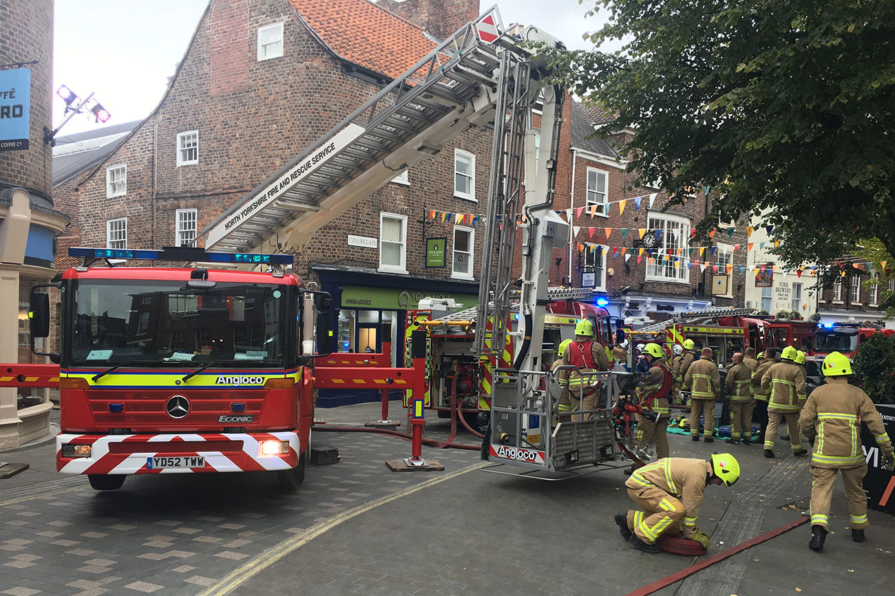 Video and pix: Fire in York city centre causes ‘extensive damage’