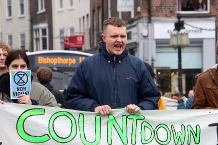 Video and pix: Campaigners block York roads to demand action on climate change