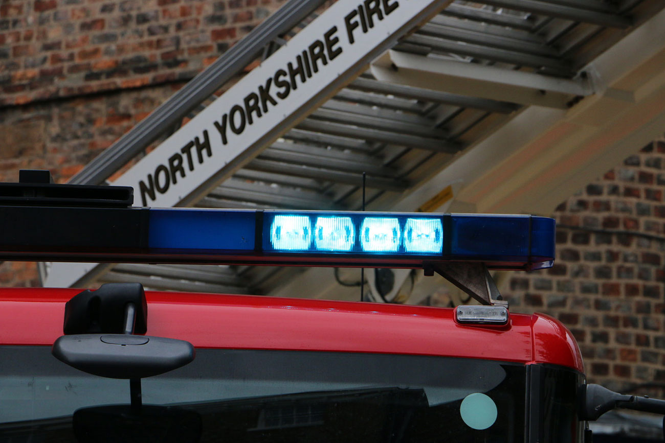 Car crashes and overturns on Ryedale road