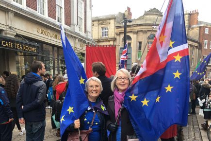 What happened at the People’s Vote March in York?