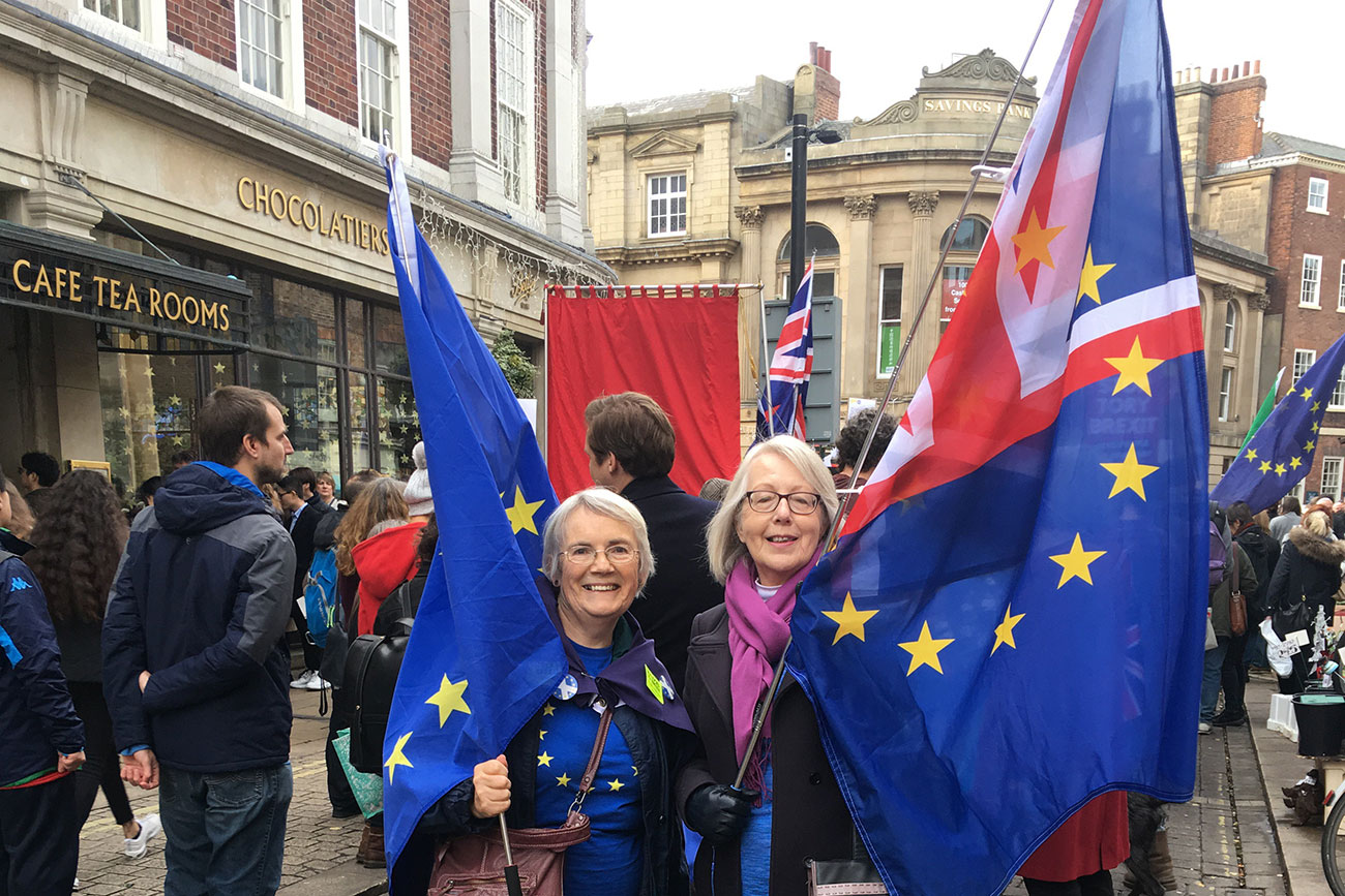 What happened at the People’s Vote March in York?