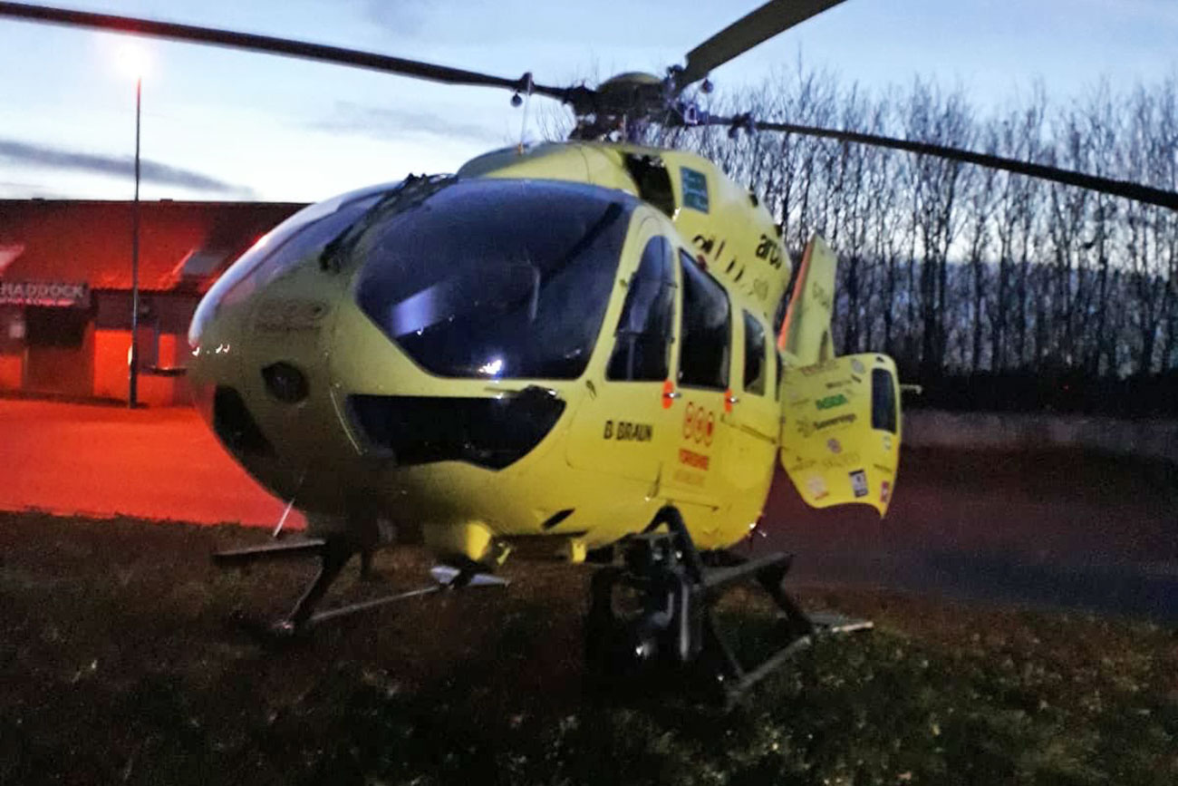 Man critically ill after A19 crash