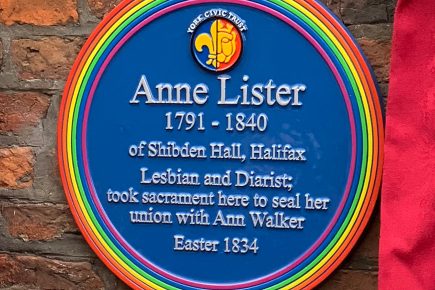 Video: York’s rainbow plaque to Anne Lister is back – with the word ‘Lesbian’ front and centre