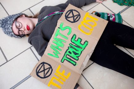 Video: Protesters stage a mass ‘die-in’ at York shopping centre
