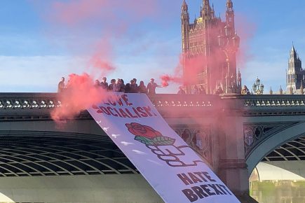 York MP unveils ‘Love Socialism, Hate Brexit’ banner at Westminster
