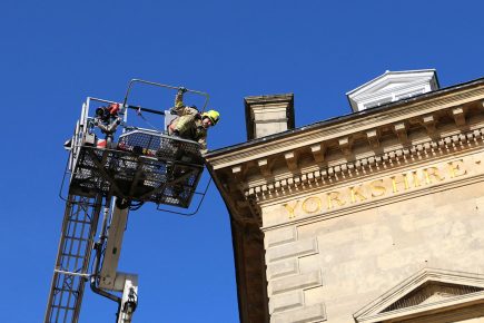 Video and pix: York firefighters cordon off city centre street over safety concerns