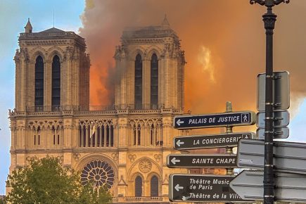York tells Paris: Like the Minster, Notre Dame will rise again