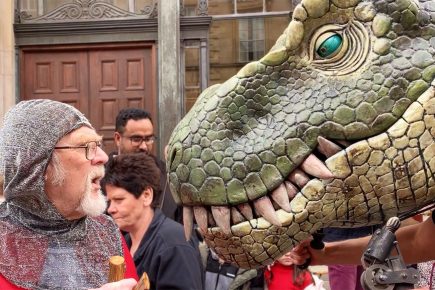 Video: T Rex let loose in York city centre