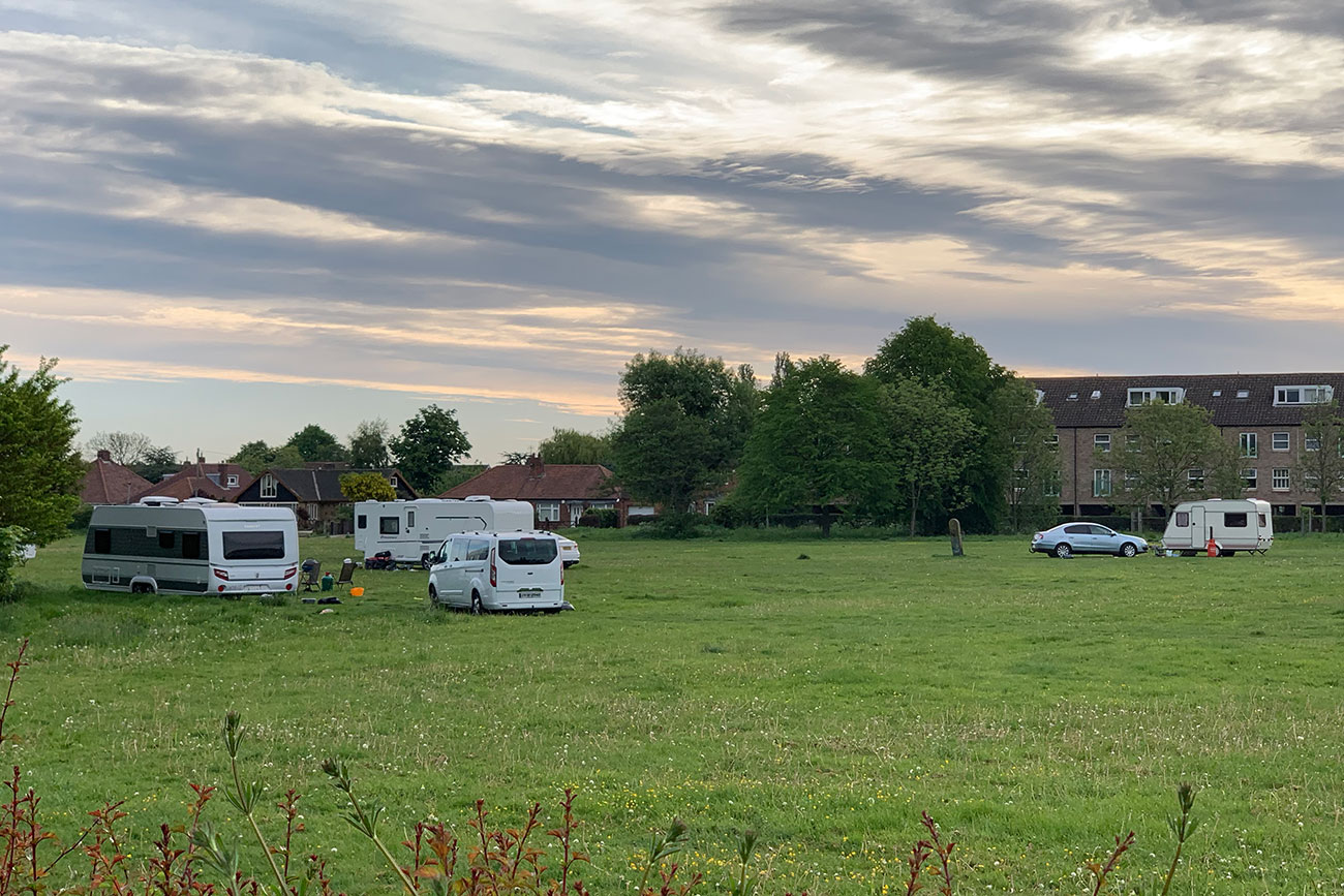 More caravans arrive on Heworth Stray – council considers upgrading security