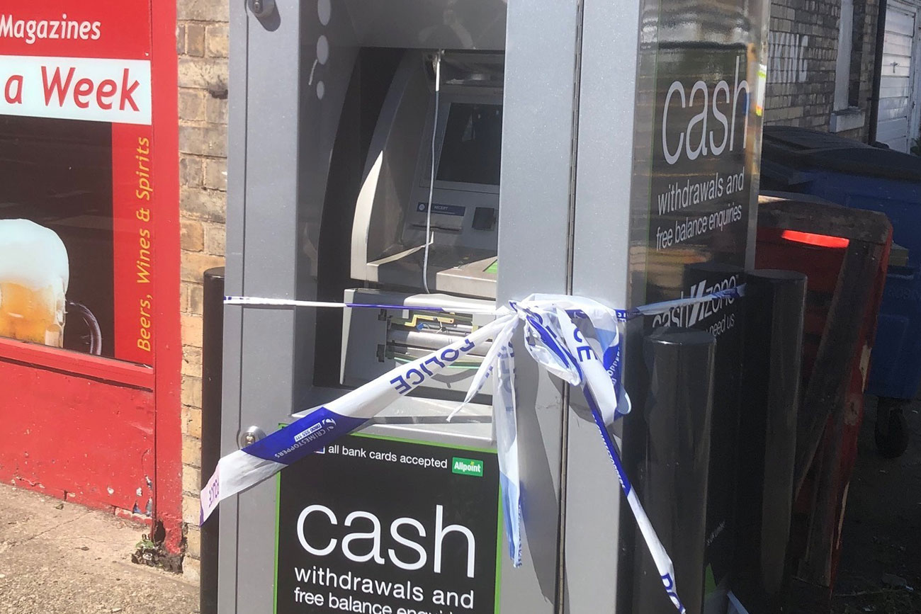 Second cash machine targeted by thieves