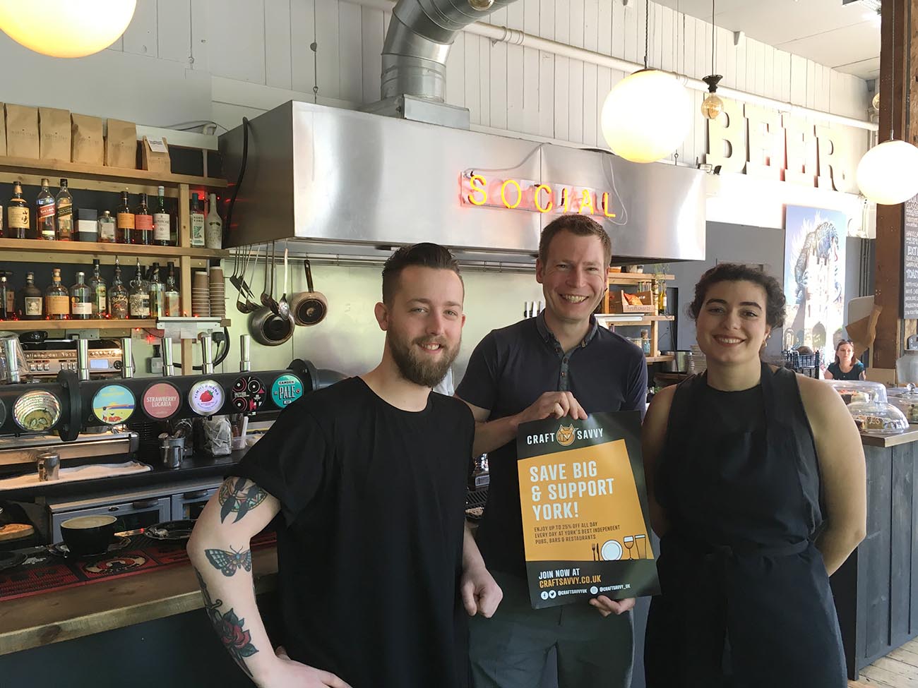 York businesses support indie food and drink traders – by giving staff big discounts!