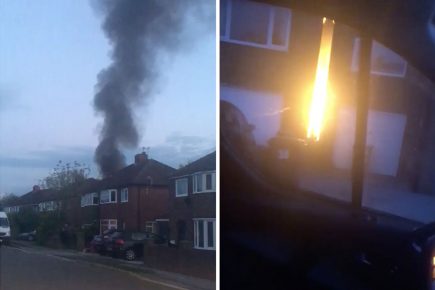Video: Fire at York house