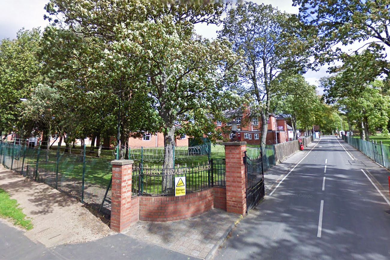 Cyclist taken to hospital after collision with car outside York barracks