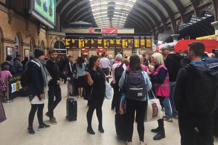 Long delays at York Station after trespasser on the line at Leeds causes rail chaos