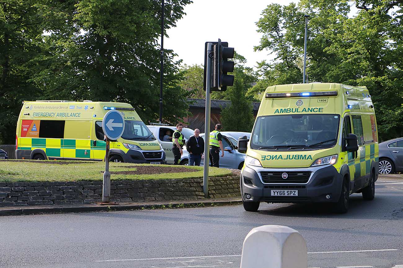 Three-car accident in York city centre causing traffic jams