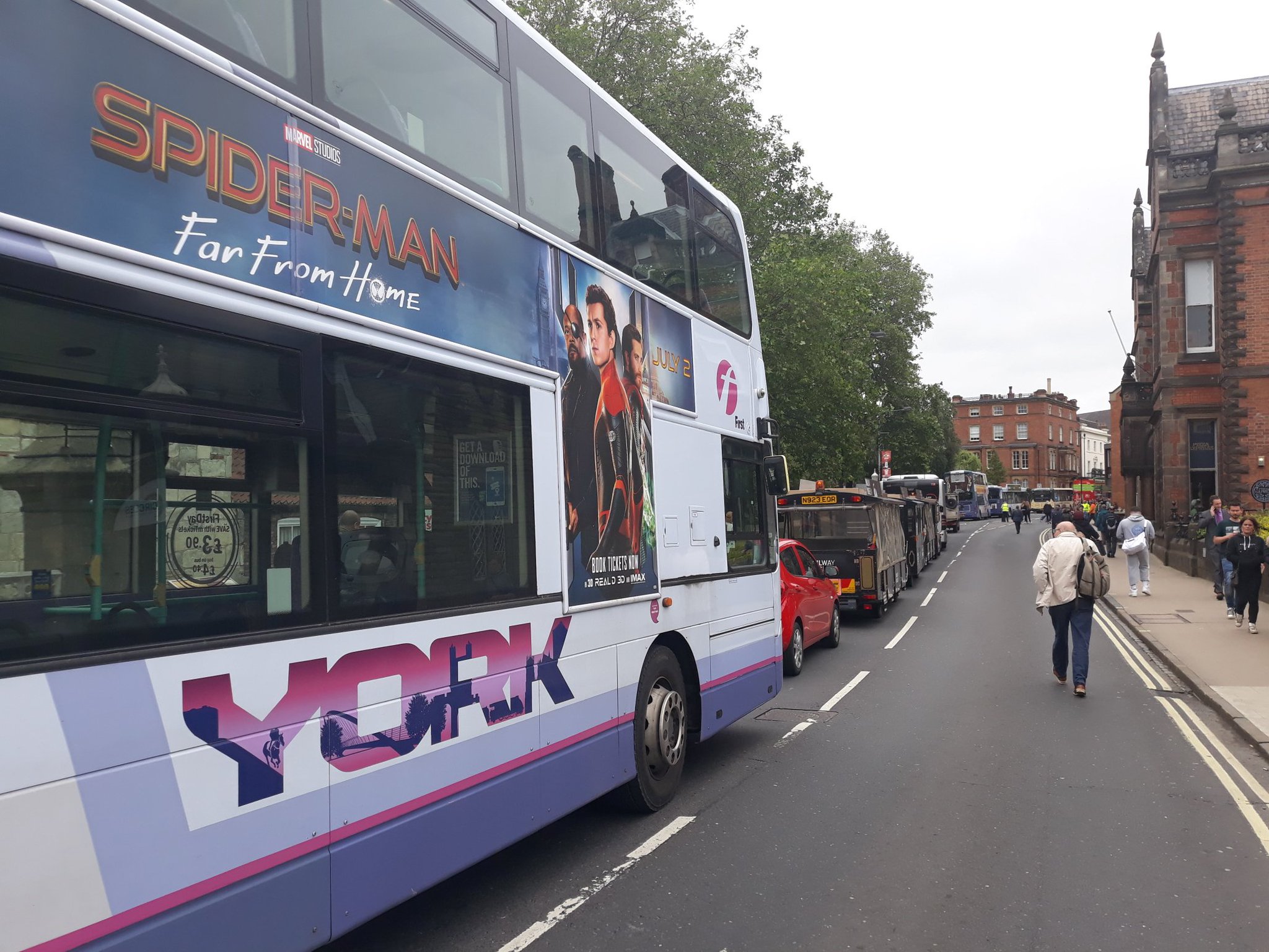 One person in hospital after cyclist and pedestrian collide in York city centre