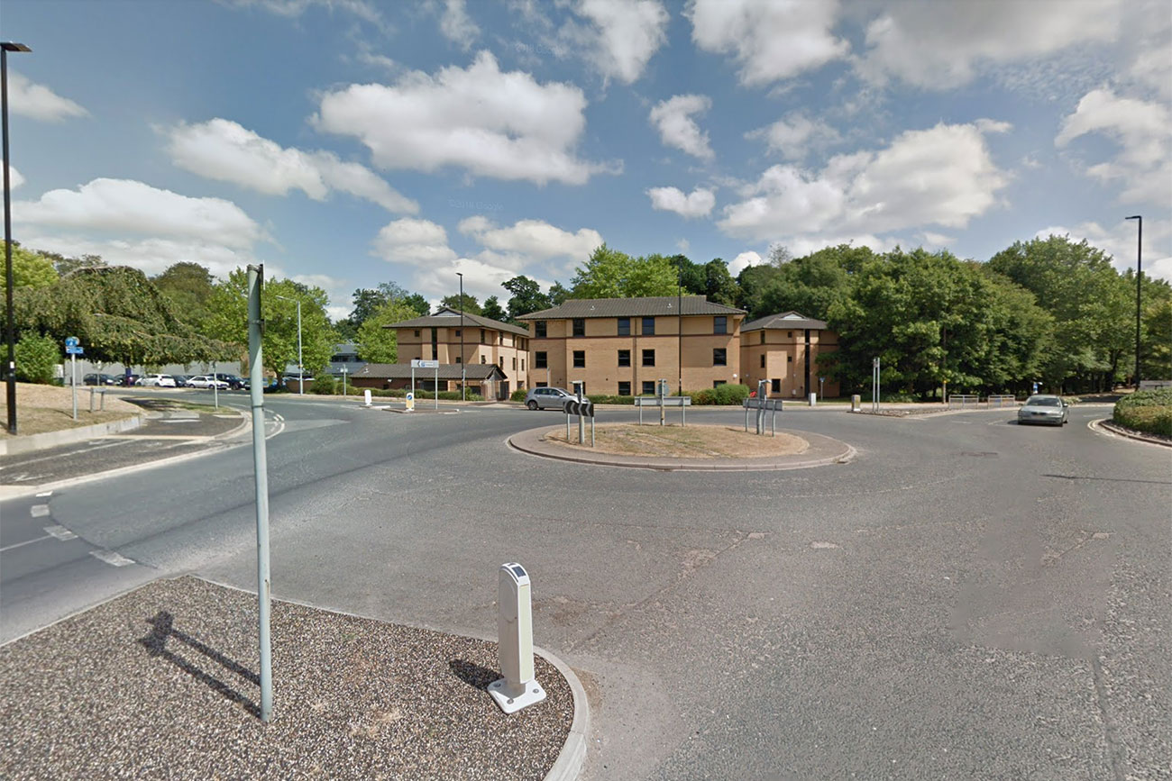 Woman cyclist badly hurt in collision with a car