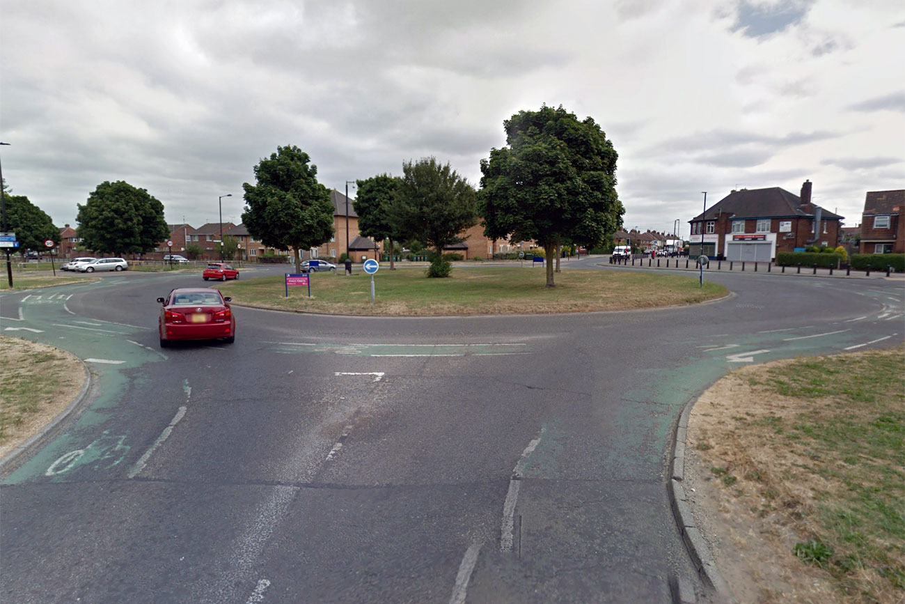 Cyclist breaks arm in hit-and-run at York roundabout