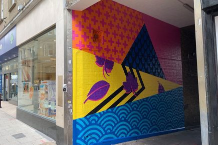 Dazzling street art transforms alleyway into Instagram hotspot