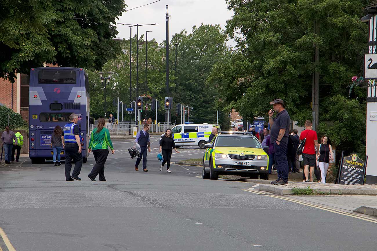 Child injured in accident in city centre