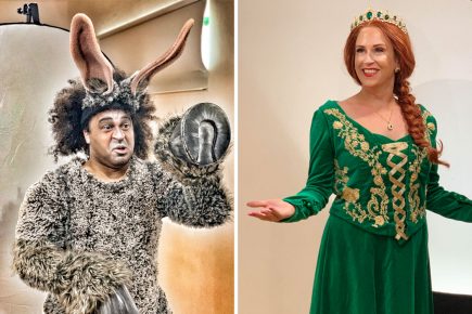 Shrek characters take to the streets of York
