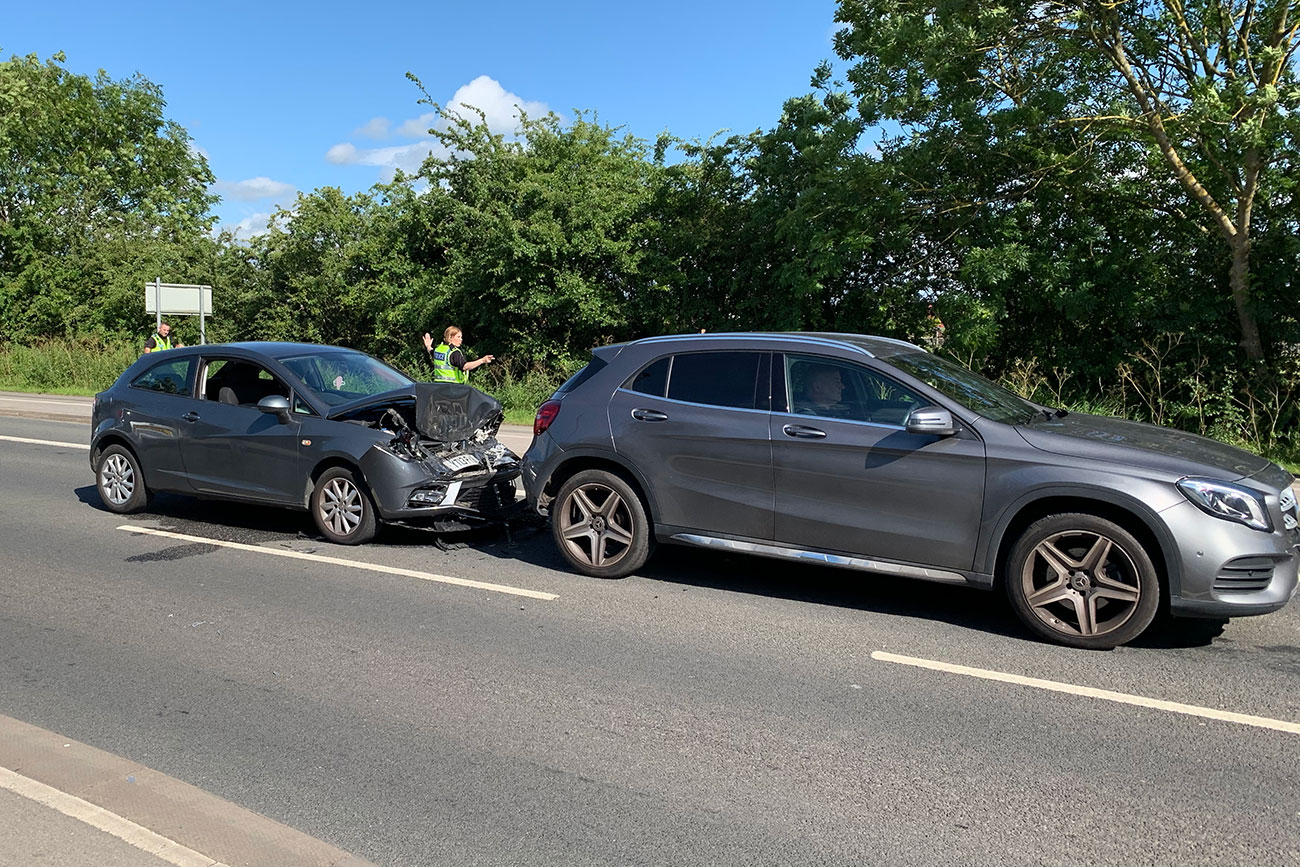 Crash on busy York road