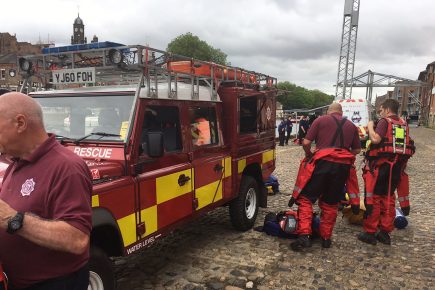 Man rescued from the river after ‘being thrown into the water’