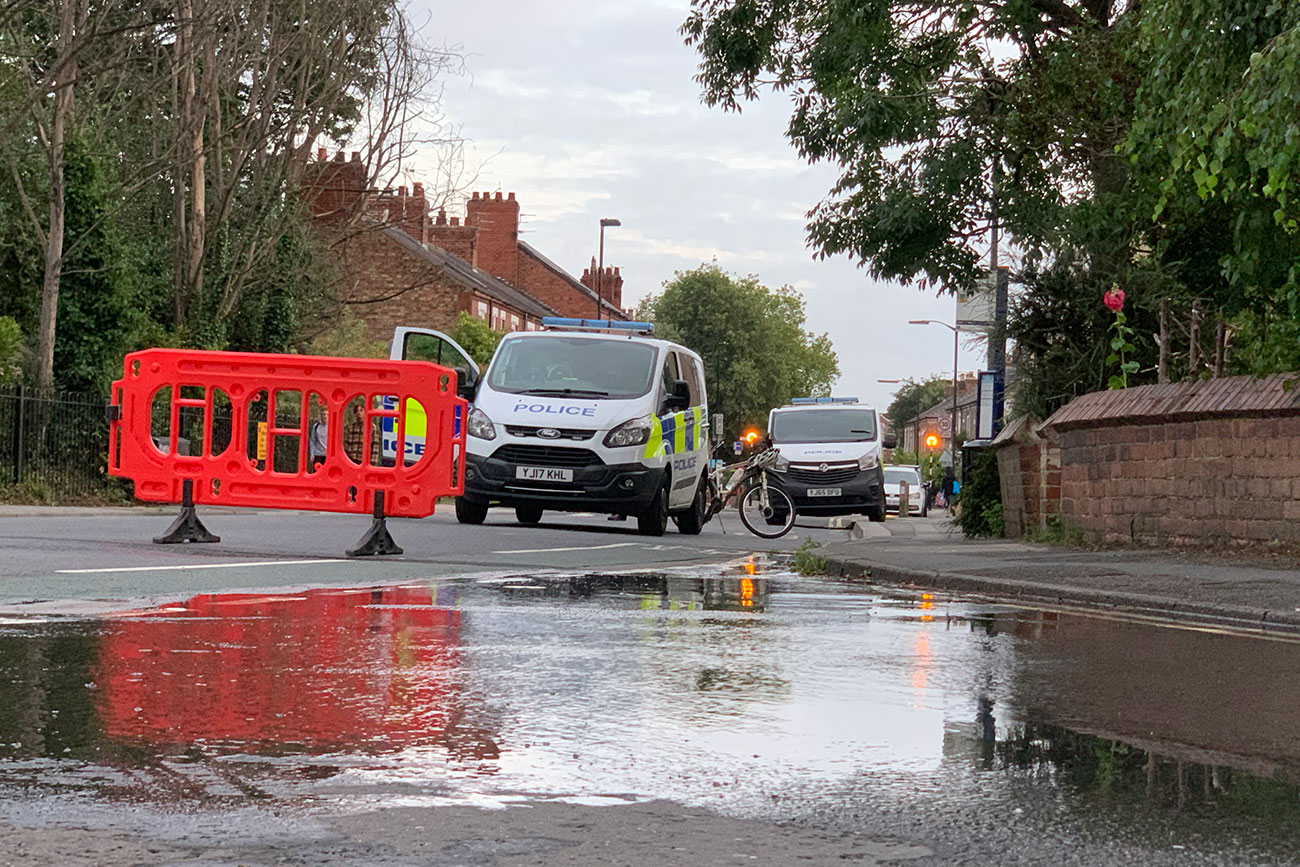 Updated with video and pix: Haxby Road closed after water cascades down street