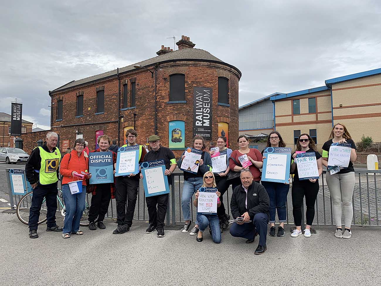 Museum workers strike over pay