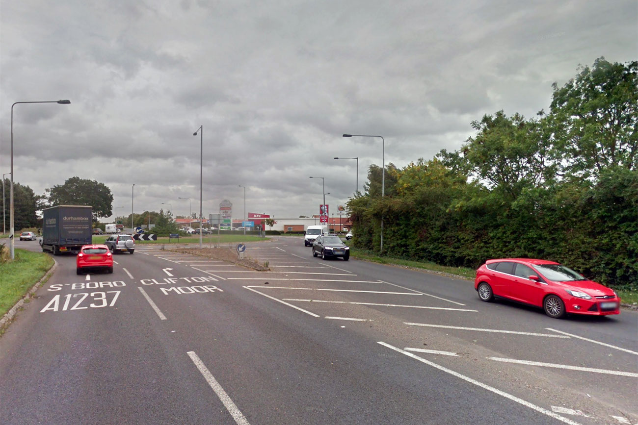 Four vehicle crash on York ring road
