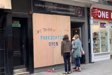 ‘Mindless’ vandals smash window of artists’ pop-up shop